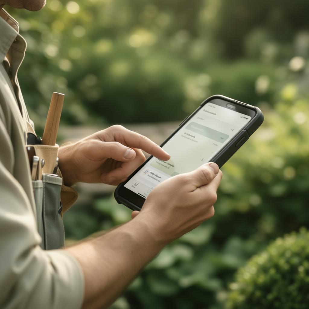 Landscaper using mobile AI agent